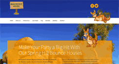 Desktop Screenshot of beansbouncehouses.com